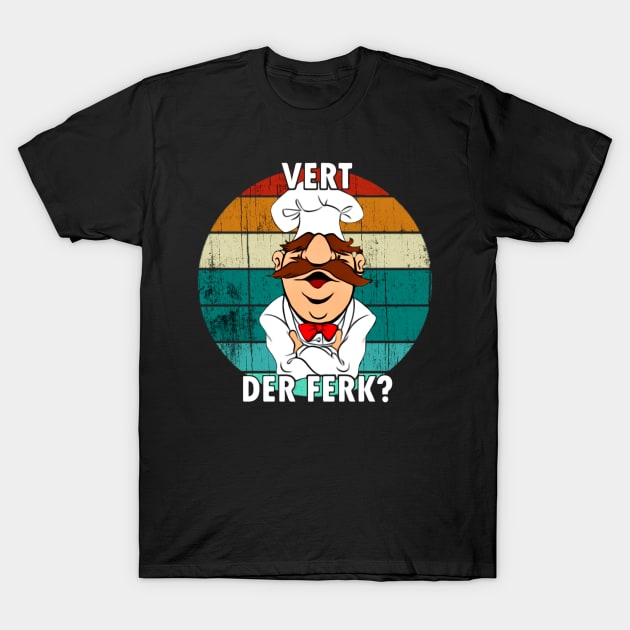 Vert Der Ferk Retro T-Shirt by kupkle